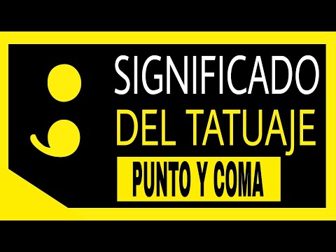 Significado del punto y coma en un tatuaje