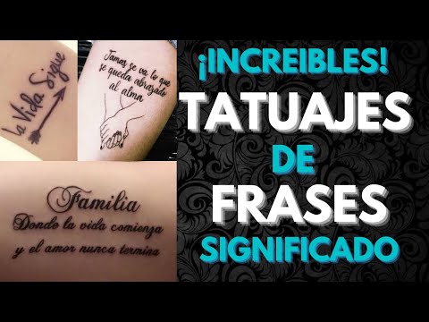 Significado de las frases significativas para tatuajes