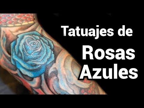 Significado del tatuaje de rosa azul