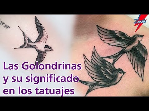 Significado del tatuaje de golondrinas volando