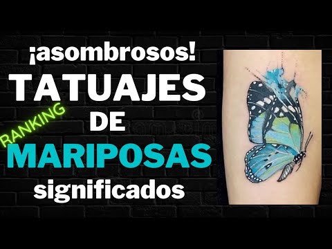 Significado del tatuaje de mariposa con flores
