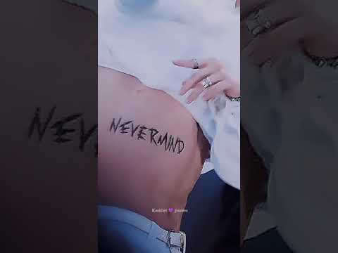 Significado del tatuaje "Nevermind" de Jimin