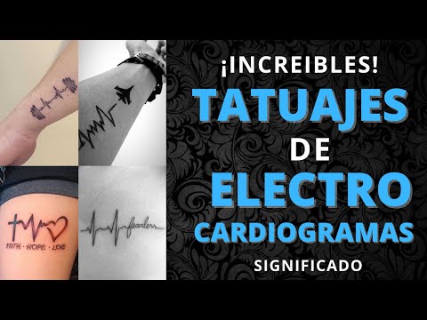 Significado del tatuaje de corazón con signos vitales